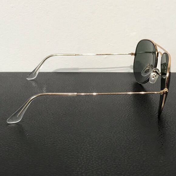 Ray Ban Aviator Classic Polished Gold Black With Case - Picture 3 of 16